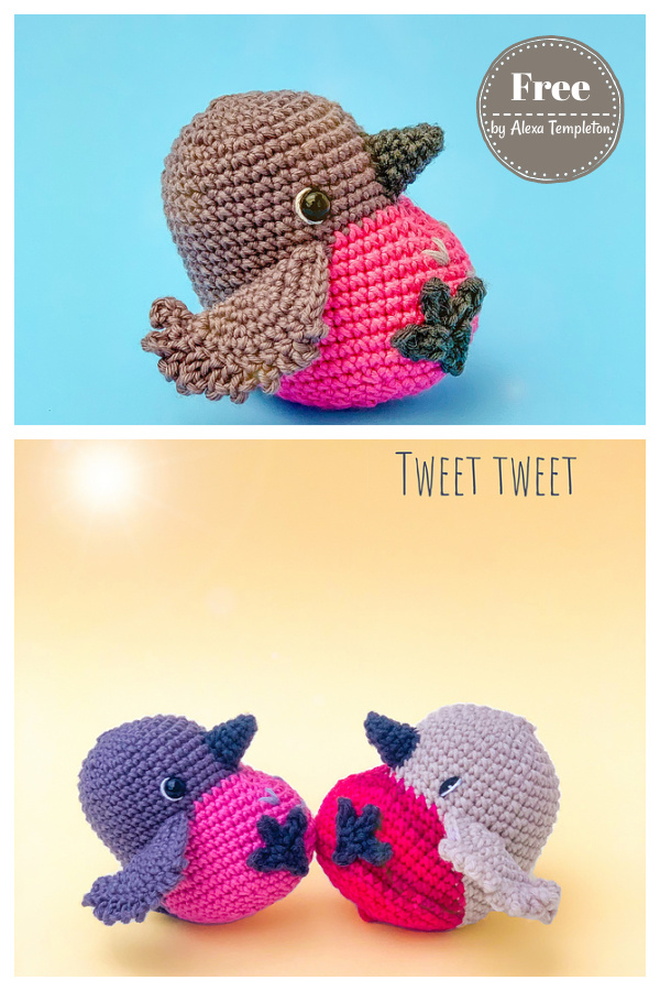 Pink Robin Free Crochet Pattern