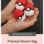 Pokeball Easter Egg Free Crochet Pattern