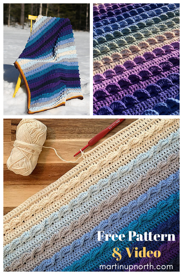 The Pure Shores Blanket Free Crochet Pattern and Video Tutorial