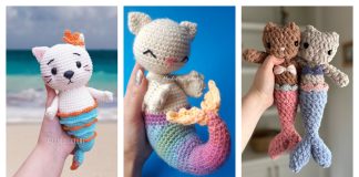8 Purrmaid Mermaid Cat Amigurumi Crochet Patterns