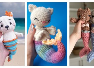 8 Purrmaid Mermaid Cat Amigurumi Crochet Patterns 8 Purrmaid Mermaid Cat Amigurumi Crochet Patterns