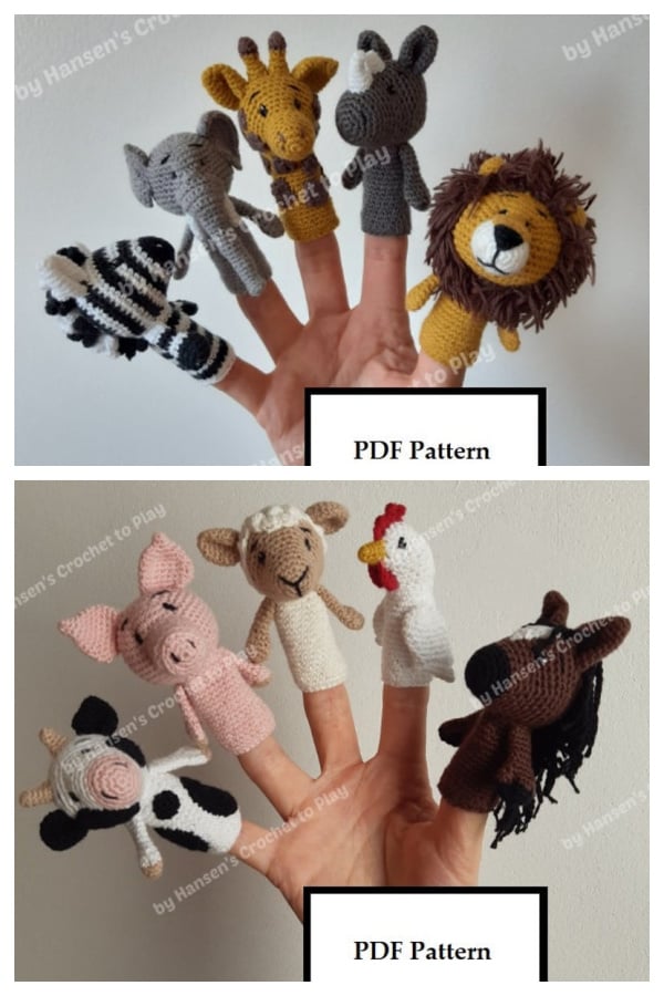 Adorable Finger Puppet Crochet Patterns 