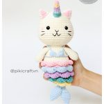 Cat Mermaid Unicorn Amigurumi Crochet Pattern