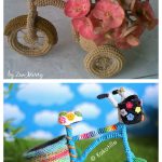 Cute Bicycle Flower Vase Free Crochet Pattern
