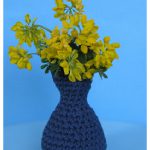 Cute Flower Vase Free Crochet Pattern