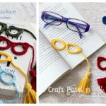 Eyeglasses Applique Free Crochet Pattern