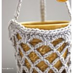 Flower Pot Hanging Basket Free Crochet Pattern