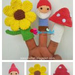 Garden Finger Puppets Free Crochet Pattern