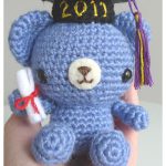 Graduation Teddy Bear Free Crochet Pattern