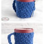 Ice Cream Cozy with Spoon Holder Free Crochet Pattern and Video Tutorial
