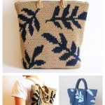 Leaves Tapestry Backpack Crochet Pattern