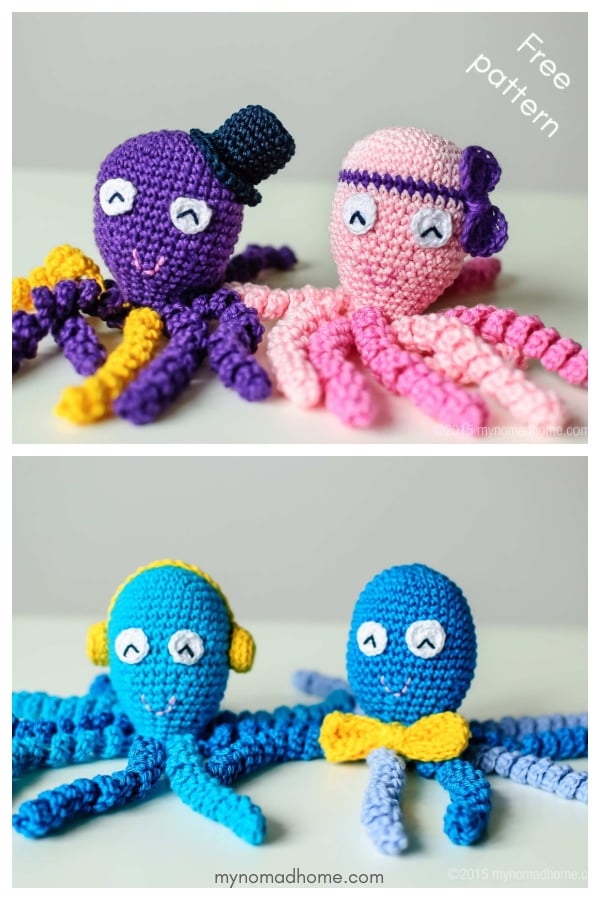 Mini Amigurumi Octopus Free Crochet Pattern 