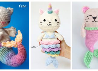 Purrmaid Mermaid Cat Amigurumi Crochet Patterns