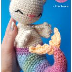 Purrmaid Mermaid Cat Amigurumi Free Crochet Pattern and Video Tutorial