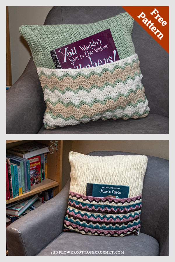 Reading Pillow Free Crochet Pattern