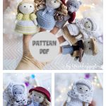 Red Riding Hood Story Characters Finger Puppet Crochet Patterns