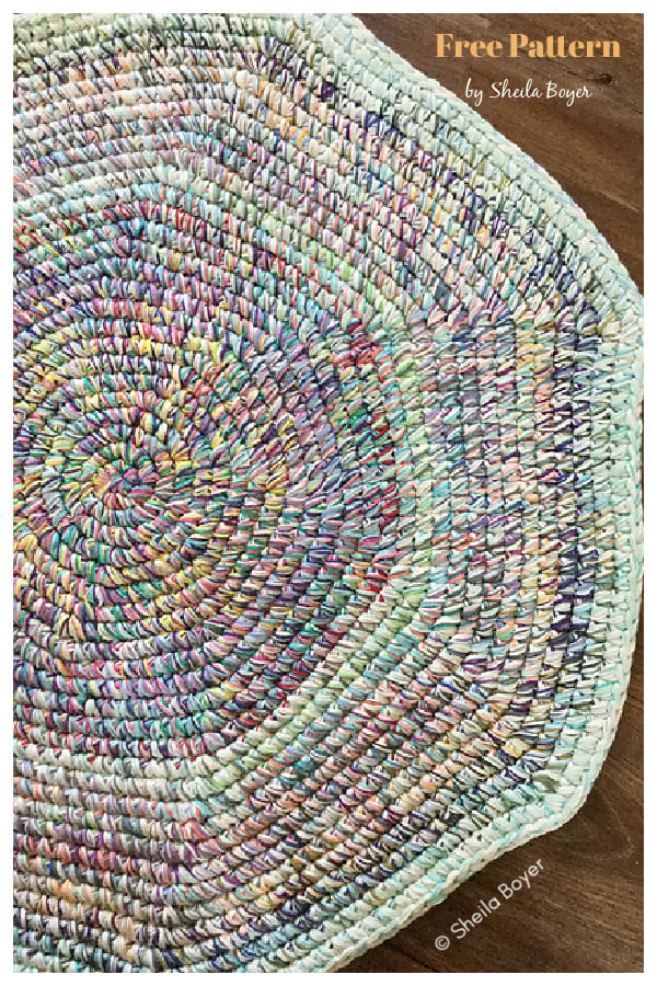 The Scrappy Rug Free Crochet Pattern