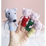 Three Little Pigs Finger Puppets Crochet Pattern