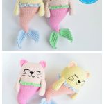 Toy Mermaid Cat Amigurumi Crochet Pattern
