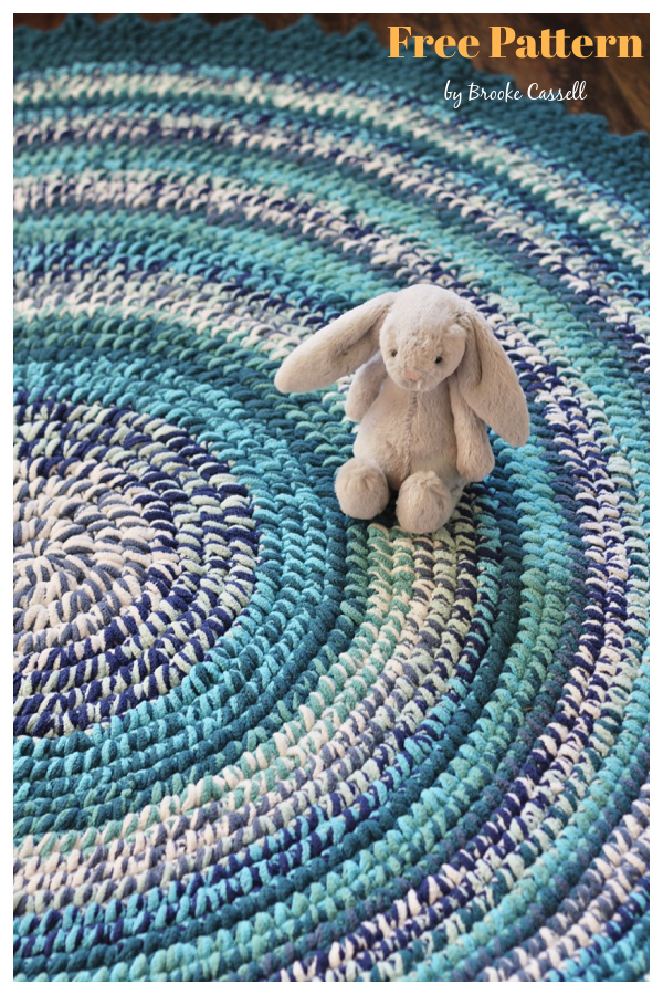 Tummy Time Nursery Rug Free Crochet Pattern