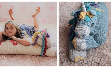 Unicorn Pillow Crochet Patterns