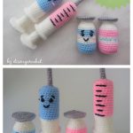 Vaccine Syringe Plush Amigurumi Crochet Pattern
