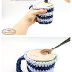 Velvet Ice Cream Cozy with Handle Free Crochet Pattern and Video Tutorial