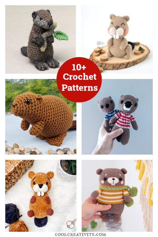 10+ Amigurumi Beaver Crochet Patterns 