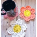6 Petal Flower Coaster Free Crochet Pattern