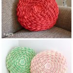 Blooming Flower Cushion Free Crochet Pattern