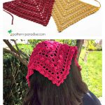 Bobble Kerchief Free Crochet Pattern