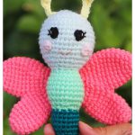Butterfly Rattle Free Crochet Pattern