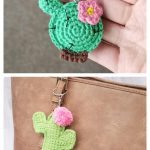 Cactus Keychain Crochet Patterns