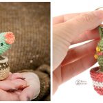 Cactus Keychain Crochet Patterns