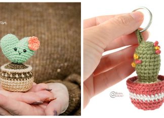 Cactus Keychain Crochet Patterns
