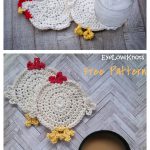 Chicken Butt Coasters Free Crochet Pattern