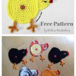 Chicken Butt Coasters Free Crochet Pattern