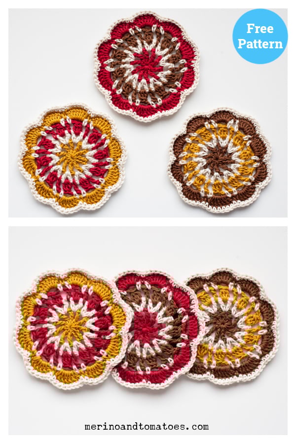 Cosy Coaster Free Crochet Pattern