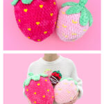 Giant Strawberry Free Crochet Pattern