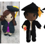 Graduation Dolls Amigurumi Free Crochet Pattern