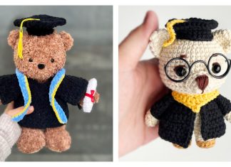 Graduation Teddy Bear Crochet Patterns
