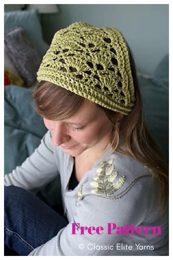 Lacy Kerchief Free Crochet Pattern