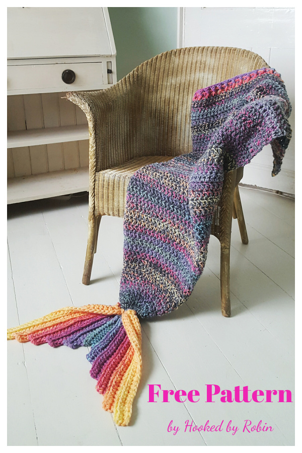 Mermaid Tail Blanket Free Crochet Pattern