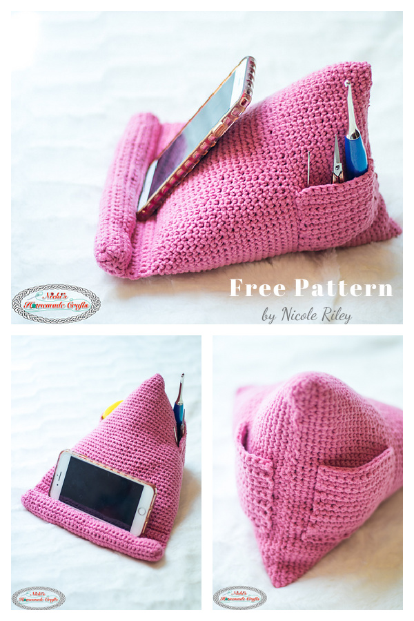 Phone Tablet Book Stand Free Crochet Pattern