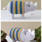 RAY the Rhino Amigurumi Free Crochet Pattern
