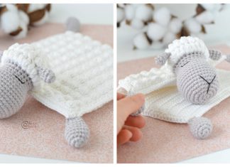 Sheep Security Blanket Free Crochet Pattern