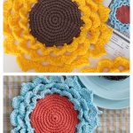 Spring Flower Coaster Free Crochet Pattern