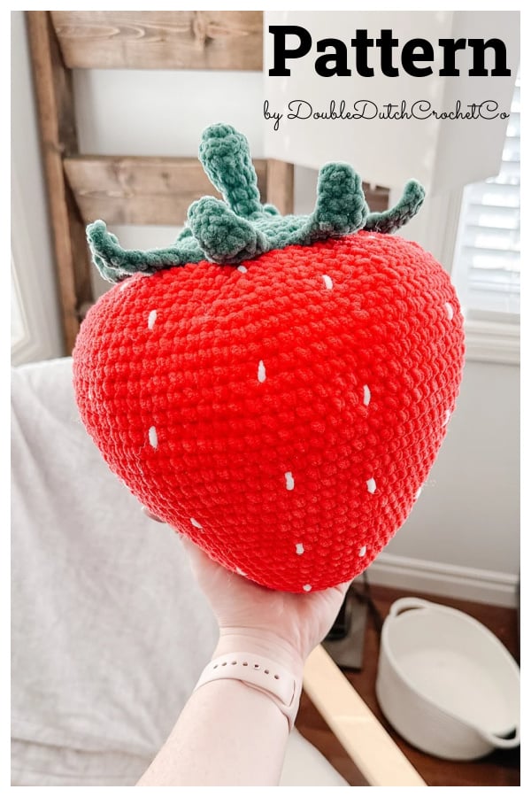 Strawberry Pillow Crochet Pattern