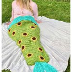 Sunflower Mermaid Tail Free Crochet Pattern