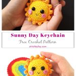 Sunny Day Keychain Free Crochet Pattern